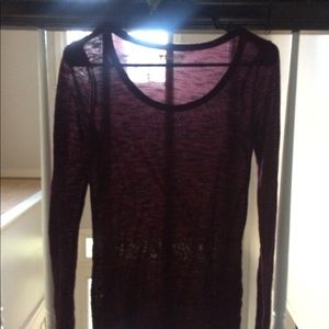 Thin Maroon Long Sleeve